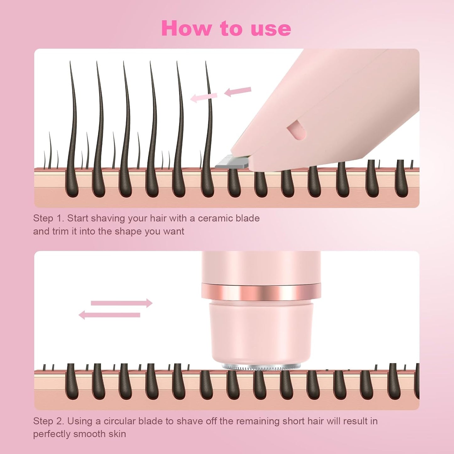 SheGlide 2-in-1 Body Shaver