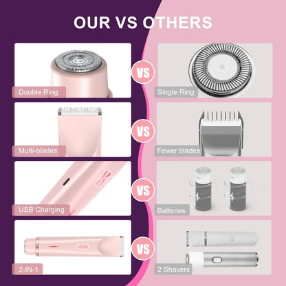 SheGlide 2-in-1 Body Shaver